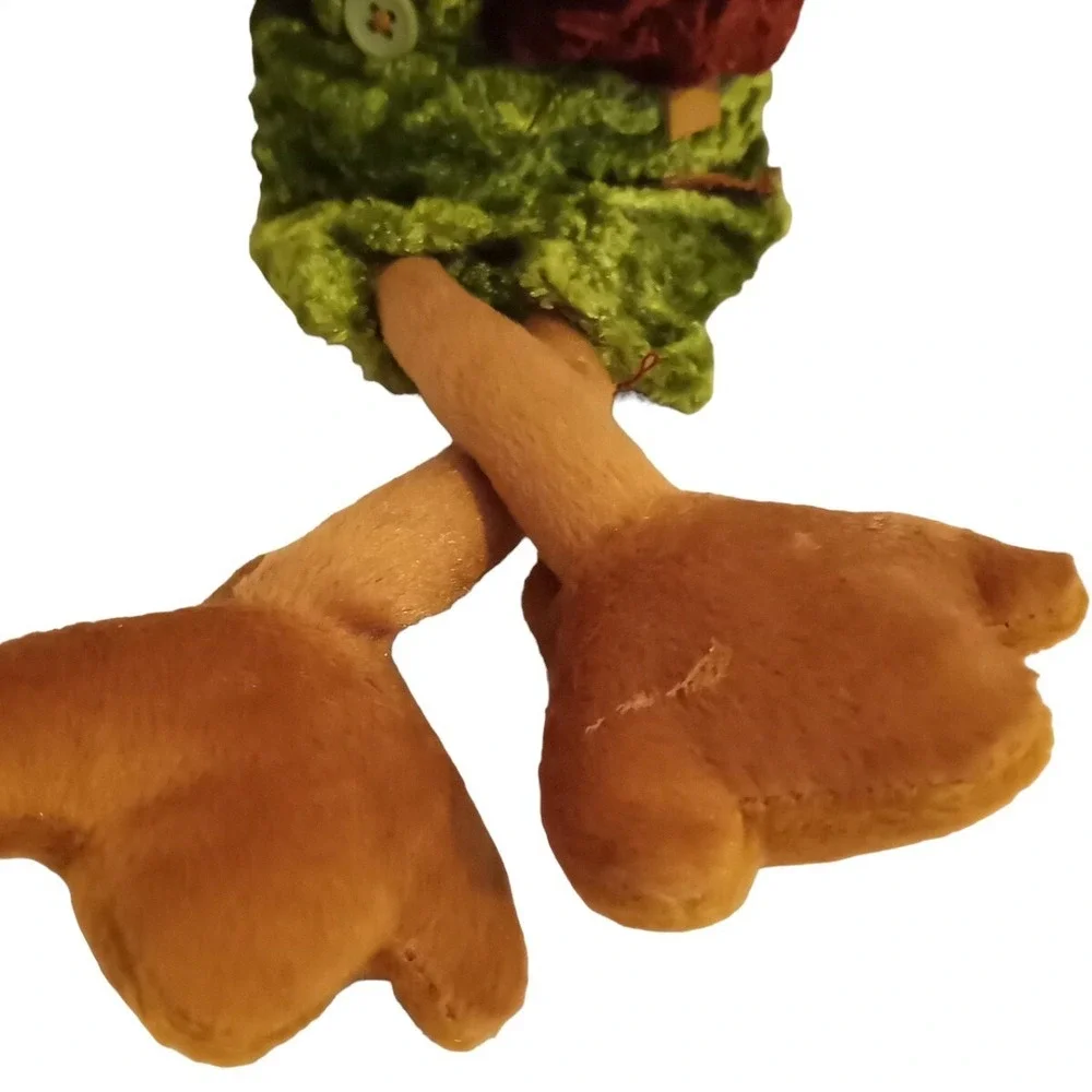 Dandee Turkey Plush Gobble Gobble Sign Straw Hat Sitting Collector's Choice 14